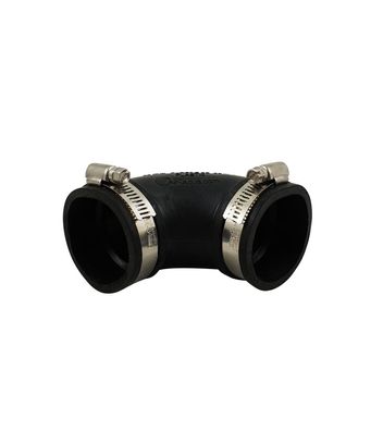 Flexibler Bogen 50 mm 90 Grad Flex Fitting für Rohre Gummibogen, Rohrverbinder