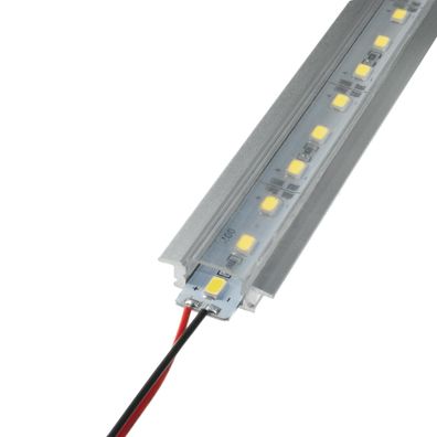 LED Aluschienen Set aus Alustrip und Schiene Profil D 1m