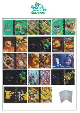 Pokemon Sammelalbum für 240 Karten Portfolio 4-Pocket Sammelkarten Heft Ordner