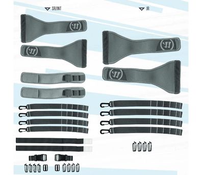 Warrior G6 Torwart Schienen Riemen Set Junior