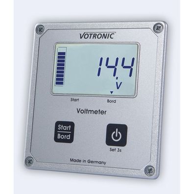 Votronic 1256 LCD-Voltmeter S für SR u. MPP Laderegler