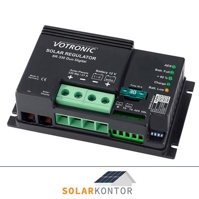 Votronic Solar Laderegler SR 330 Duo Digital Solar Wohnmobil Laderegler - 1620