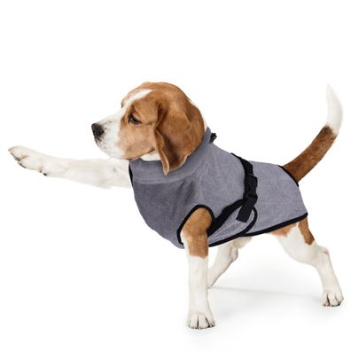 Bademantel Hunde S-L Hundebademantel Saugstark Mikrofaser Badetuch Hundejacke