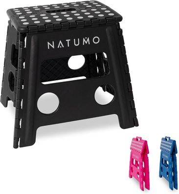 NATUMO® XL Tritthocker Kinder + Erwachsene, Klapphocker faltbar, Leichter und