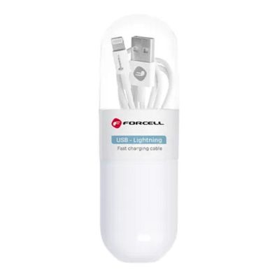 Forcell Kabel USB A auf iPhone 1A C316 TUBA weiß 1 Meter