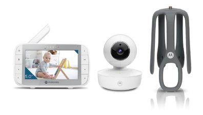 VM55 5.0" Video-Baby-Monitor Babyphone mit tragbarer Kamera und flexiblem Halter