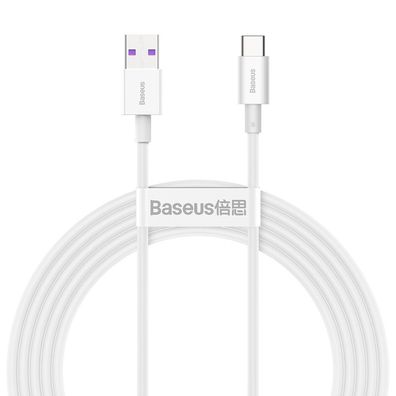 Baseus Superior Kabel USB - USB Typ C 6A 66W 2m weiß (CATYS-A02)
