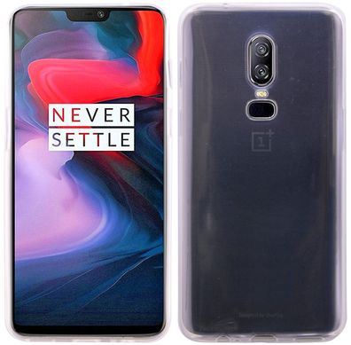 Silikon Hülle für OnePlus 6 Tasche Case Zubehör Gummi Bumper Schale Schutzhülle