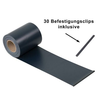 PVC Zaun Sichtschutzstreifen Farbe: Anthrazit
