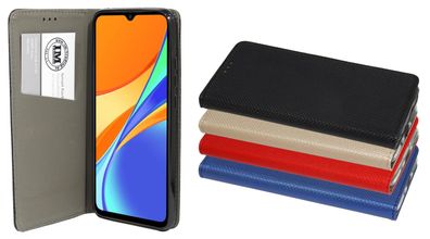 Buch Tasche "Smart" kompatibel mit XIAOMI REDMI 10A 4G Handy Hülle Etui Brieftasch