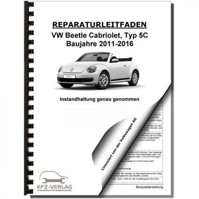 VW Beetle Cabrio 5C (11-16) Instandhaltung Inspektion Wartung Reparaturanleitung