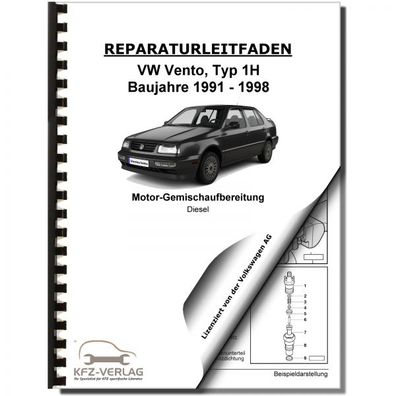 VW Vento Typ 1H 1991-1998 1,9l Diesel Einspritz Vorglühanlage Reparaturanleitung