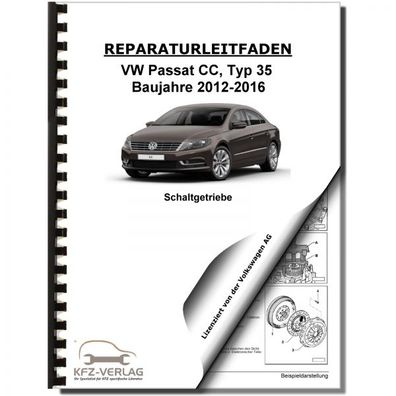 VW Passat CC Typ 35 (12-16) 6 Gang Schaltgetriebe 02Q 0BB 0FB Reparaturanleitung