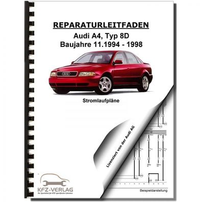 Audi A4 Typ 8D (94-98) Schaltplan Stromlaufplan Verkabelung Elektrik Pläne