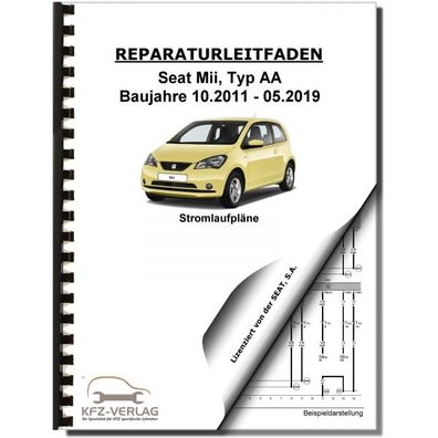 SEAT Mii Typ AA 2011-2019 Schaltplan Stromlaufplan Verkabelung Elektrik Pläne