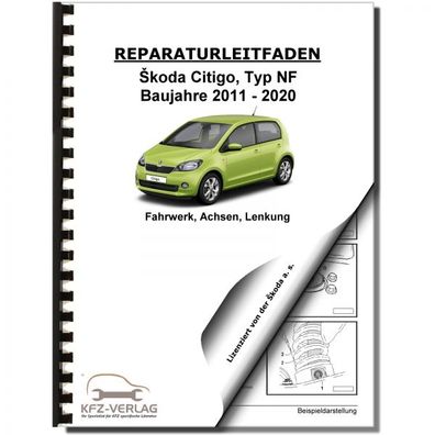 SKODA Citigo Typ NF 2011-2020 Fahrwerk Achsen Lenkung Reparaturanleitung