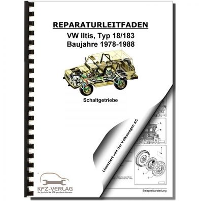 VW Iltis 183 1978-1988 4 Gang Schaltgetriebe Achsantrieb 005 Reparaturanleitung