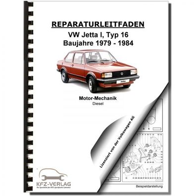 VW Jetta 1 16 (79-84) 1,5l 1,6l Dieselmotor Mechanik 50-70 PS Reparaturanleitung