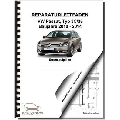 VW Passat 7 Typ 3C 2010-2014 Schaltplan Stromlaufplan Verkabelung Elektrik Pläne