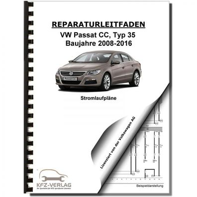 VW Passat CC 35 2008-2016 Schaltplan Stromlaufplan Verkabelung Elektrik Pläne