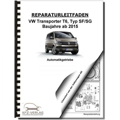 VW Transporter T6 (15>) 7 Gang Automatikgetriebe DSG DKG 0BT Reparaturanleitung