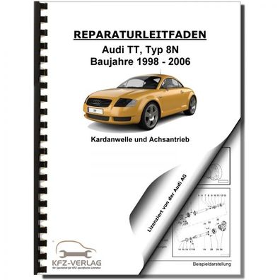 Audi TT Typ 8N 1998-2006 Kardanwelle Achsantrieb hinten Reparaturanleitung