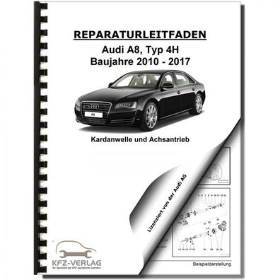 Audi A8 Typ 4H 2010-2017 Achsantrieb hinten 0BC 0BD 0BE 0BF Reparaturanleitung