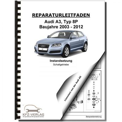 Audi A3 8P (03-12) Instandsetzung 6 Gang 02Q Schaltgetriebe Reparaturanleitung