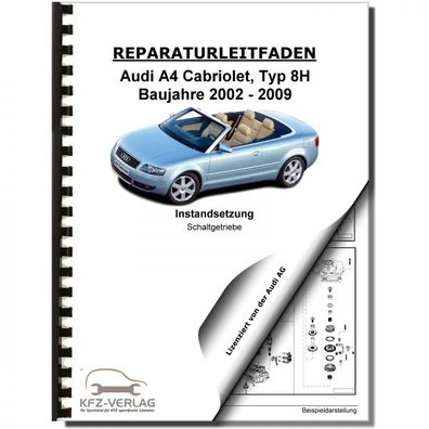 Audi A4 Cabriolet (02-09) Instandsetzung Schaltgetriebe 0A3 Reparaturanleitung