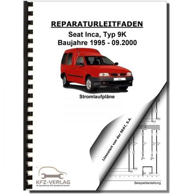 SEAT Inca Typ 9K 1995-2000 Schaltplan Stromlaufplan Verkabelung Elektrik Pläne