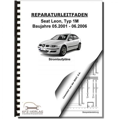 SEAT Leon Typ 1M 2001-2006 Schaltplan Stromlaufplan Verkabelung Elektrik Pläne