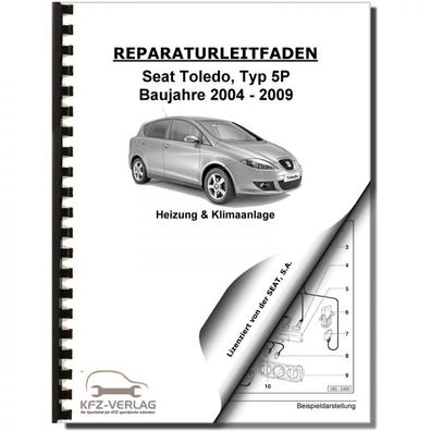 SEAT Toledo Typ 5P 2004-2009 Heizung Belüftung Klimaanlage Reparaturanleitung