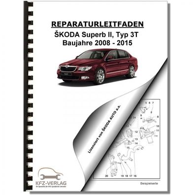 SKODA Superb II 3T (08-15) 6 Gang Schaltgetriebe 02S Kupplung Reparaturanleitung