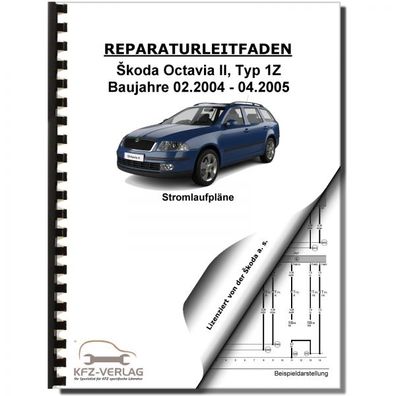 SKODA Octavia Typ 1Z (04-05) Schaltplan Stromlaufplan Verkabelung Elektrik Pläne