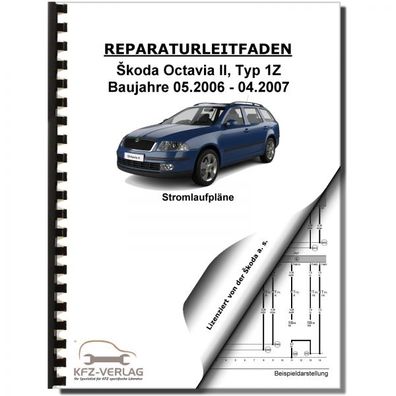 SKODA Octavia Typ 1Z (06-07) Schaltplan Stromlaufplan Verkabelung Elektrik Pläne