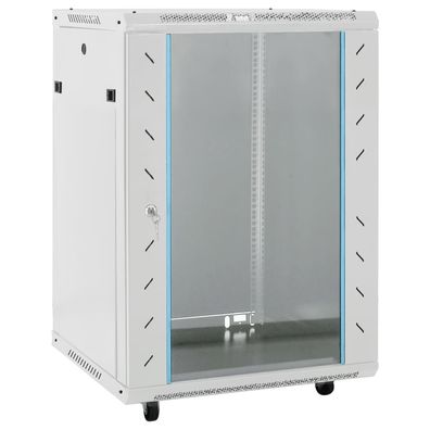 vidaXL 15U Netzwerkschrank 19" IP20 Grau 53x40x80 cm