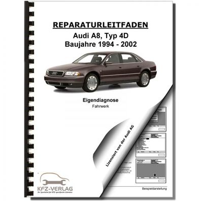 Audi A8 Typ 4D 1994-2002 Eigendiagnose Fahrwerk ABS ESP RDK Reparaturanleitung