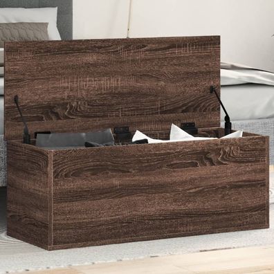 vidaXL Truhe Braun Eichen-Optik 90x35x35 cm Holzwerkstoff