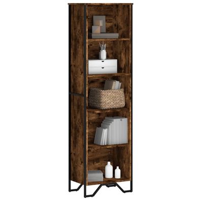 vidaXL Bücherregal Räuchereiche 50x31x169 cm Holzwerkstoff