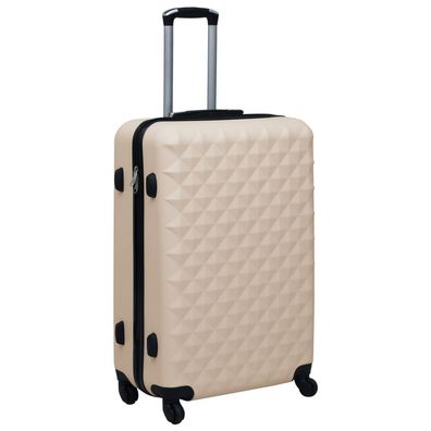 vidaXL Hartschalen-Trolley Golden ABS