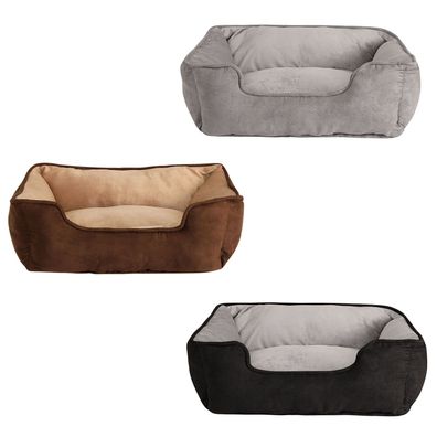 lionto 2-in-1 Hundebett Hundekissen Hundekörbchen Hundesofa Größe und Farbe wählbar