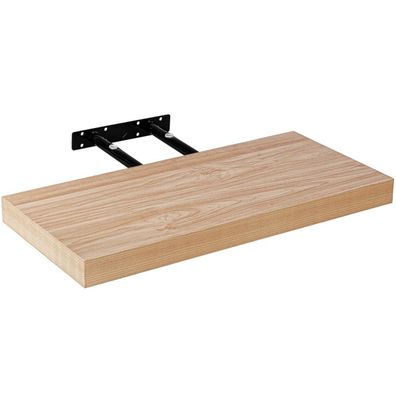 Stilista® Wandregal Volato, freischwebend, Farb- & Größenwahl, 70 cm Holzdekor-hel