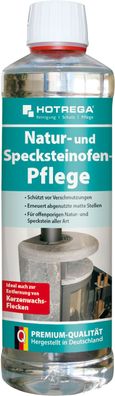 HOTREGA® Natur- und Specksteinofen-Pflege, 500 ml Flasche