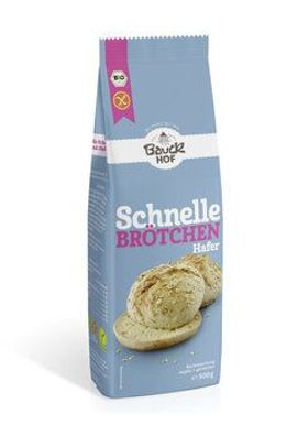 Bauck Mühle Schnelle Brötchen Hafer glutenfrei Bio 500g