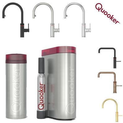 Quooker PRO3 Reservoire für kochendes Wasser + CUBE für gekühltes Sprudelwasser