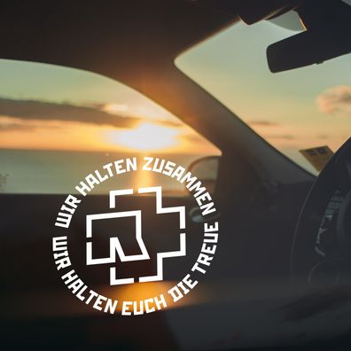 Auto Aufkleber "Wir halten zusammen" Rammstein Till Lindemann #0215