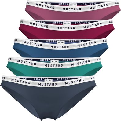 Mustang KLARA Damen Slips Unterwäsche Baumwolle Modal Elasthan 5er Pack