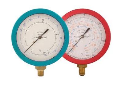 Blondelle Saugmanometer -1 + 20bar 1/8"NPT 80mm R449A/R450A/R452A/R513A ölgefüllt