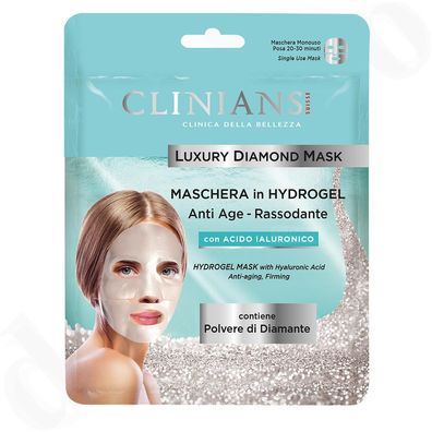 Clinians Anti-Age Gesichtsmaske in Hydrogel mit Diamantenpulver