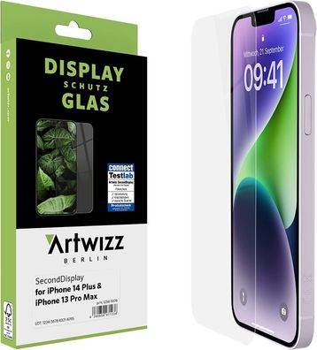 Artwizz SecondDisplay Apple iPhone 13 Pro Max Displayschutz transparent